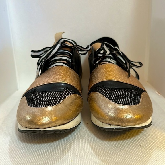 Steve Madden Kaiyo Rose Gold Metallic Sneaker Size 9M - GUC - Picture 3 of 13